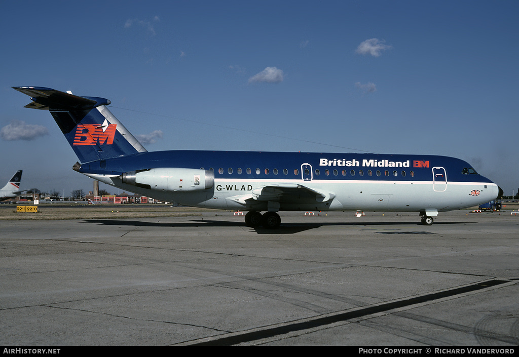 Aircraft Photo of G-WLAD | BAC 111-304AX One-Eleven | British Midland Airways - BMA | AirHistory.net #2124