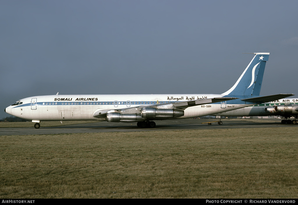 Aircraft Photo of 6O-SBN | Boeing 707-338C | Somali Airlines | AirHistory.net #2132