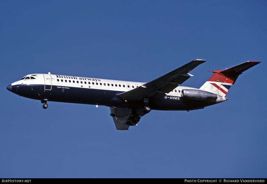 Aircraft Photo of G-AVMS | BAC 111-510ED One-Eleven | British Airways | AirHistory.net #2139