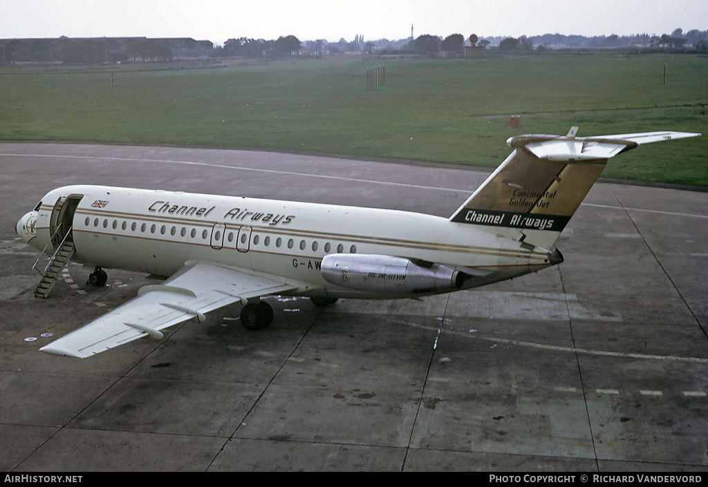 Aircraft Photo of G-AWEJ | BAC 111-408EF One-Eleven | Channel Airways | AirHistory.net #2145