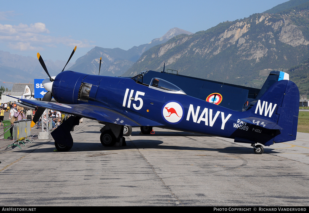 Aircraft Photo of F-AZXJ / WH589 | Hawker Sea Fury FB11 | Australia - Navy | AirHistory.net #2148