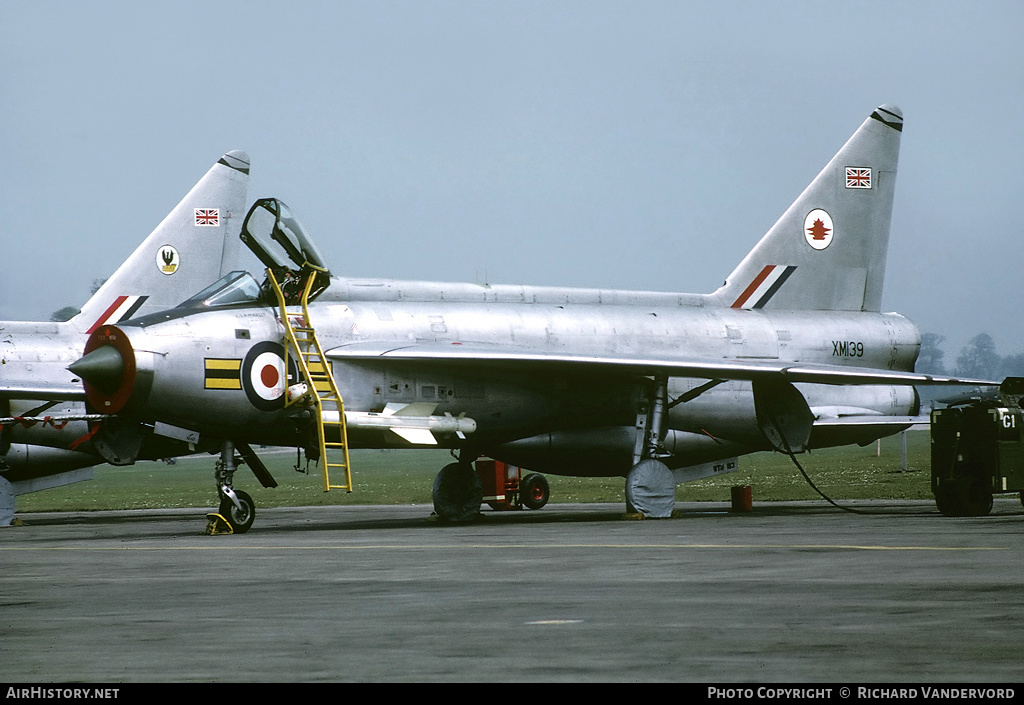 Aircraft Photo of XM139 | English Electric Lightning F1 | UK - Air Force | AirHistory.net #2158