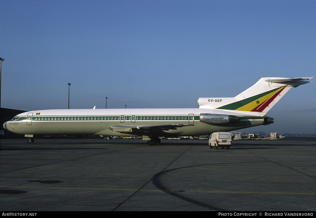 Aircraft Photo of 6V-AEF | Boeing 727-2M1/Adv | Senegal Government | AirHistory.net #2170