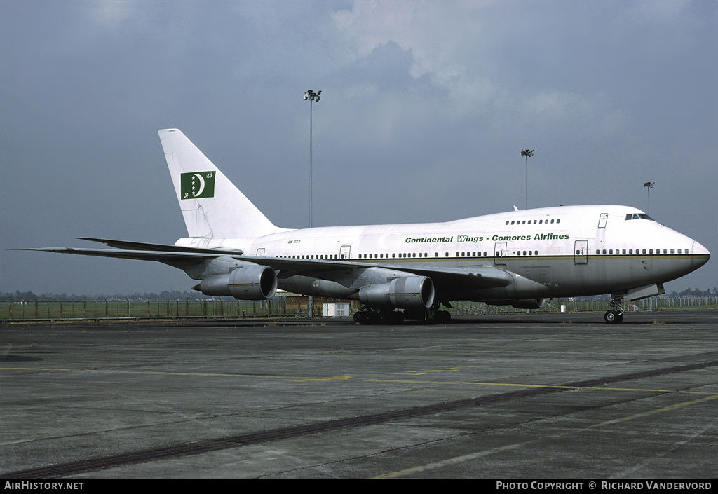 Aircraft Photo of D6-OZX | Boeing 747SP-27 | Continental Wings - Comores Airlines | AirHistory.net #2171