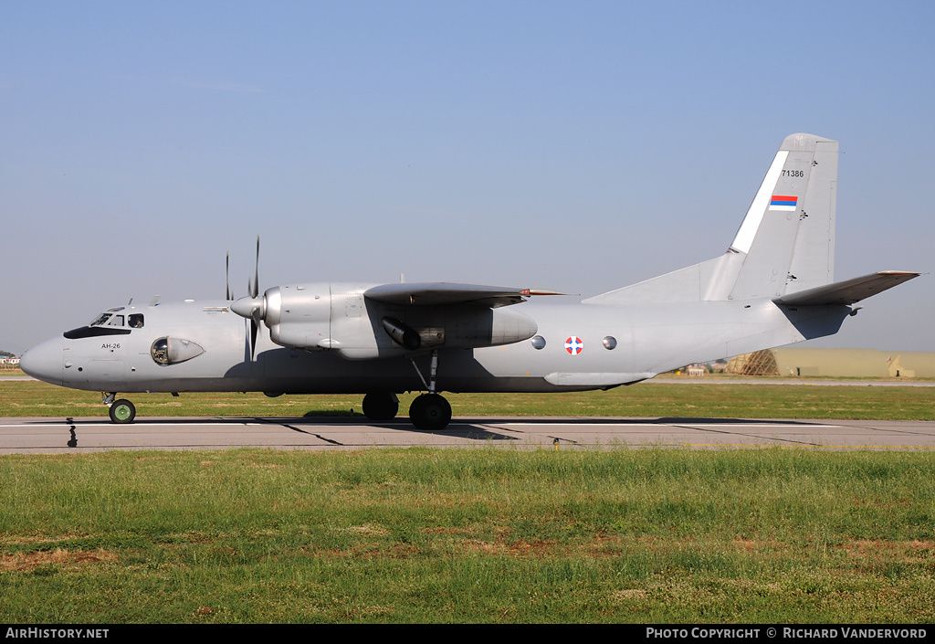 Aircraft Photo of 71386 | Antonov An-26 | Serbia - Air Force | AirHistory.net #2172
