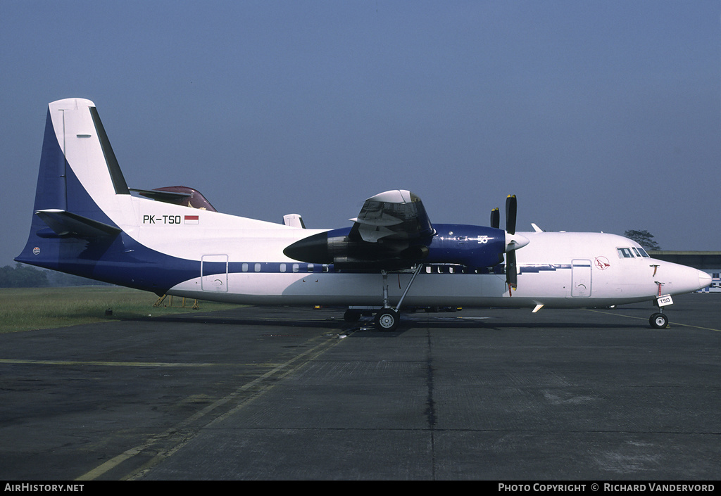 Aircraft Photo of PK-TSO | Fokker 50 | Indonesia Air Transport - IAT | AirHistory.net #2178