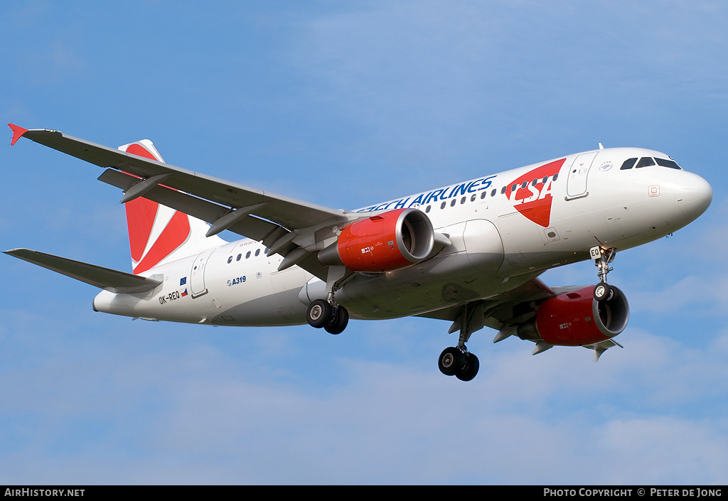 Aircraft Photo of OK-REQ | Airbus A319-112 | ČSA - Czech Airlines | AirHistory.net #2203