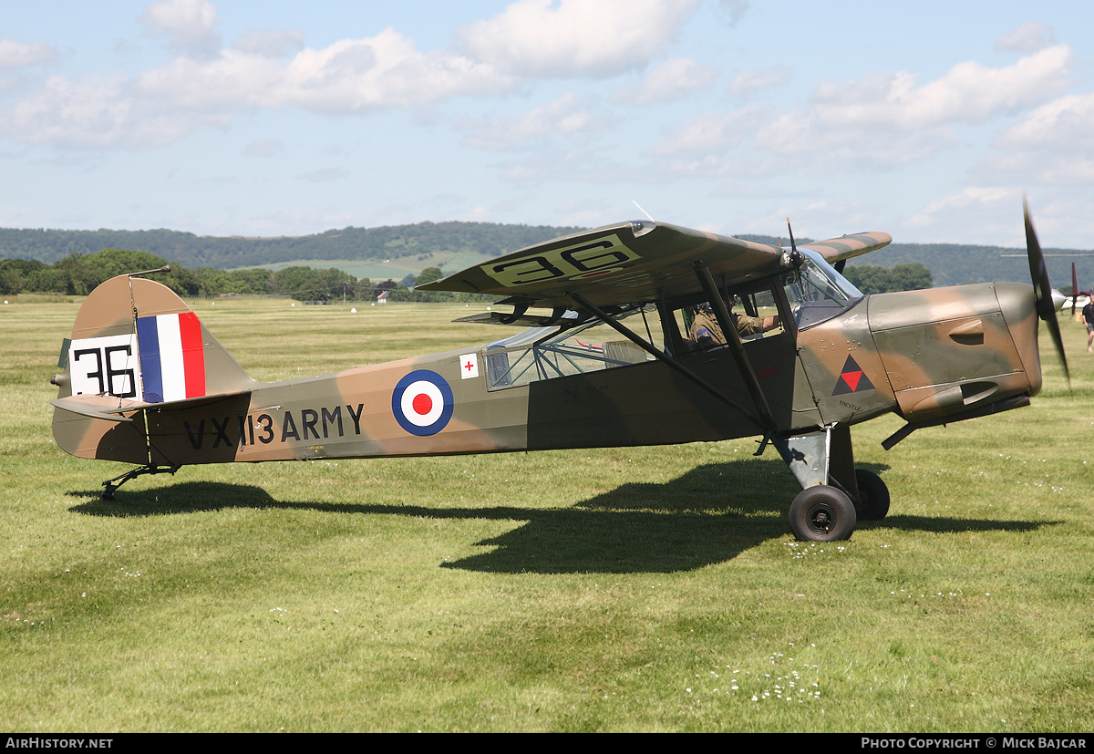 Aircraft Photo of G-ARNO / VX113 | Beagle A-61 Terrier 1/Auster AOP6 | UK - Army | AirHistory.net #2214