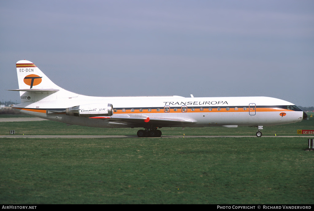 Aircraft Photo of EC-DCN | Sud SE-210 Caravelle 10B1R | Trans Europa | AirHistory.net #2264