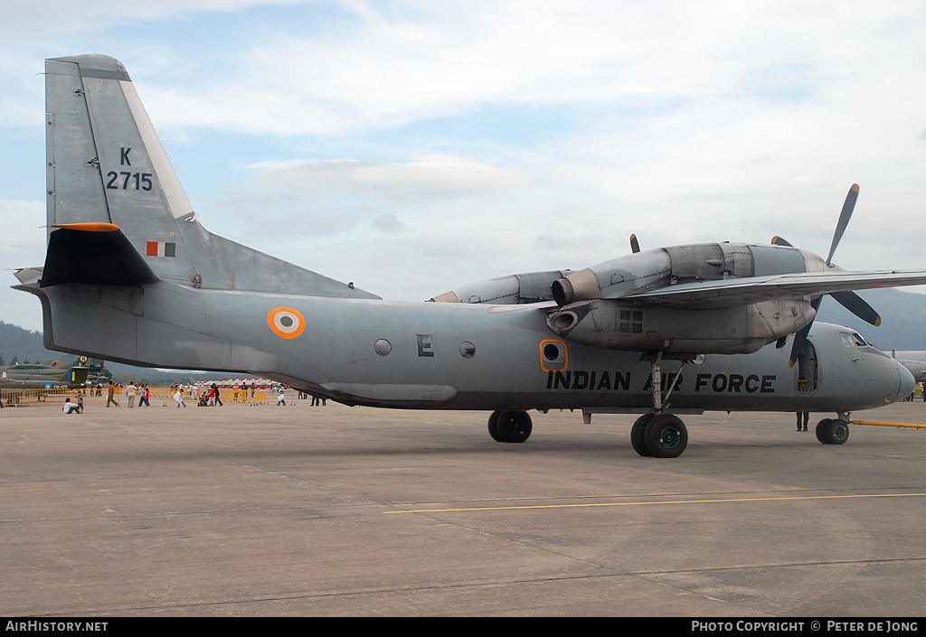 Aircraft Photo of K2715 | Antonov An-32 | India - Air Force | AirHistory.net #2280