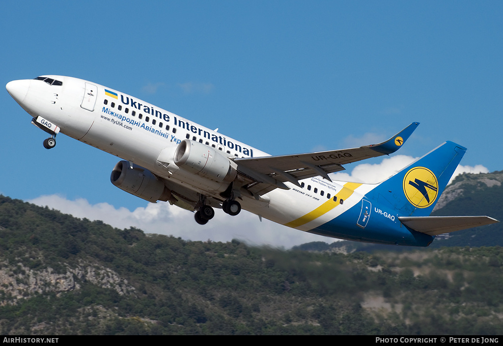 Aircraft Photo of UR-GAQ | Boeing 737-33R | Ukraine International Airlines | AirHistory.net #2320