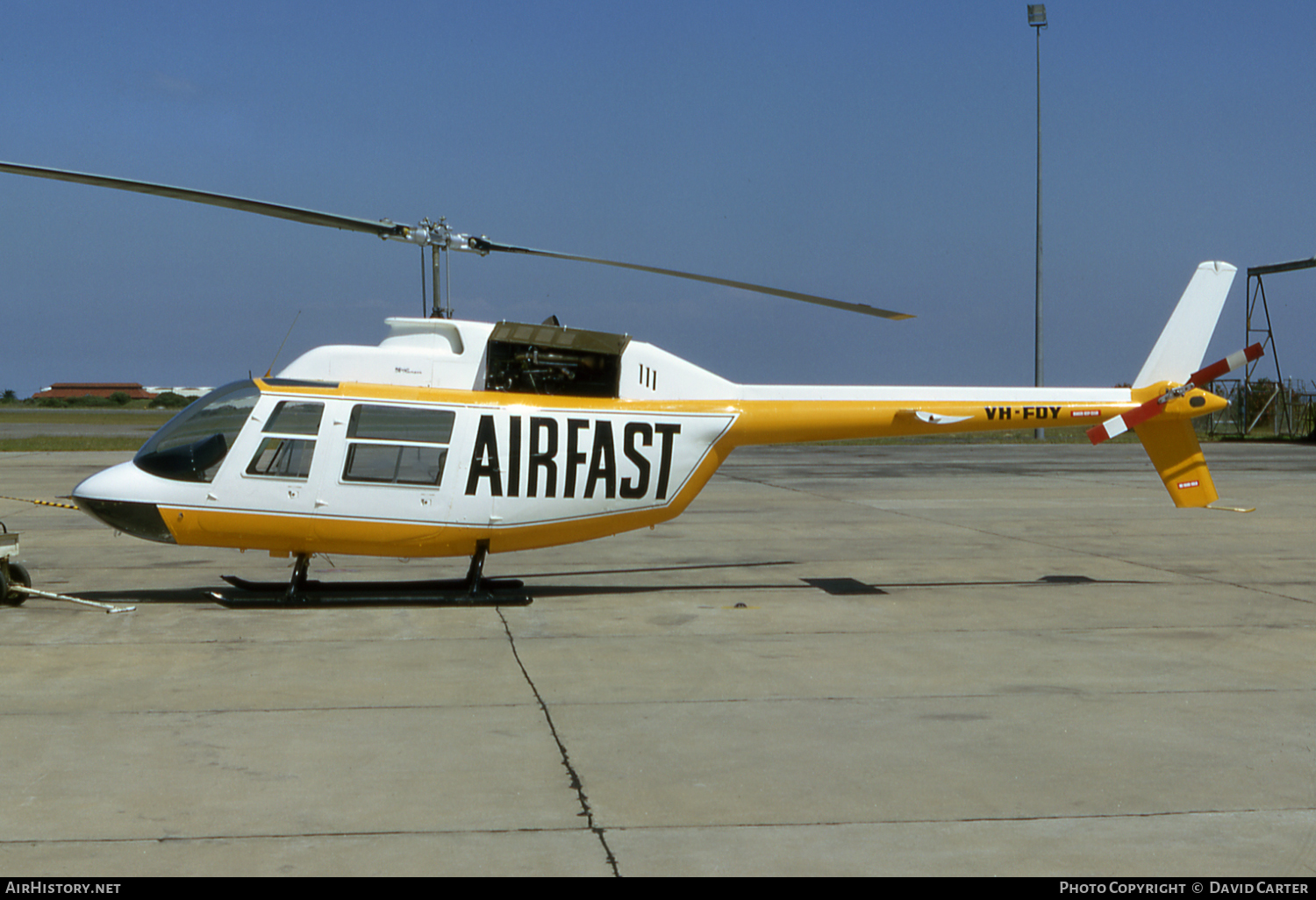 Aircraft Photo of VH-FOY | Bell 206A JetRanger | Airfast Charter | AirHistory.net #2358