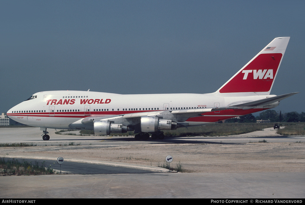 Aircraft Photo of N57203 | Boeing 747SP-31 | Trans World Airlines - TWA | AirHistory.net #2389