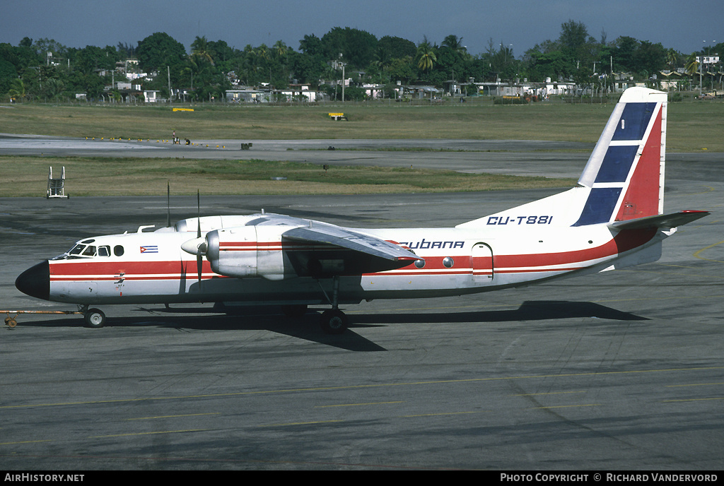 Aircraft Photo of CU-T881 | Antonov An-24V | Cubana | AirHistory.net #2401