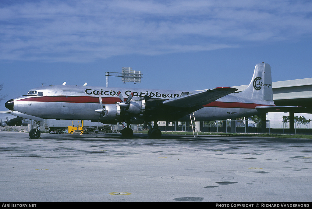 Aircraft Photo of N43867 | Douglas C-118A Liftmaster (DC-6A) | Caicos Caribbean Airways | AirHistory.net #2417