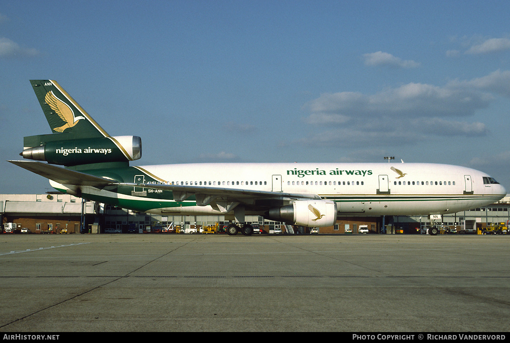 Aircraft Photo of 5N-ANN | McDonnell Douglas DC-10-30 | Nigeria Airways | AirHistory.net #2424