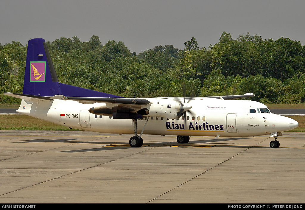 Aircraft Photo of PK-RAS | Fokker 50 | Riau Airlines | AirHistory.net #2430
