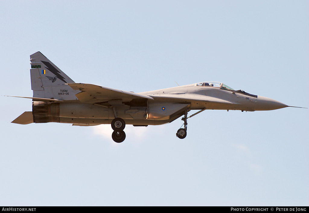 Aircraft Photo of M43-06 | Mikoyan-Gurevich MiG-29N (9-12SD) | Malaysia - Air Force | AirHistory.net #2547