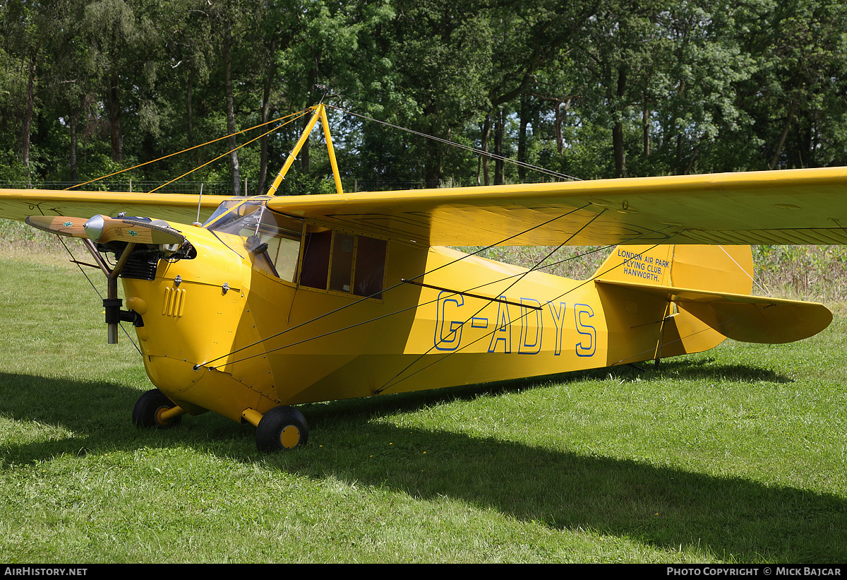 Aircraft Photo of G-ADYS | Aeronca C-3 Collegian | London Air Park Flying Club | AirHistory.net #2572