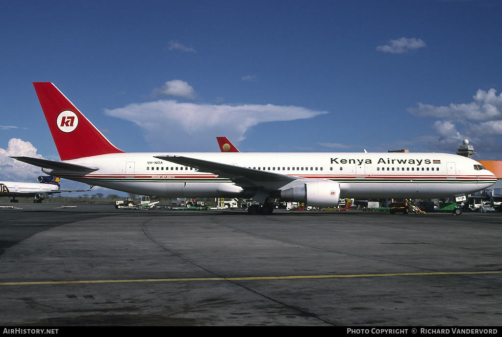 Aircraft Photo of VH-NOA | Boeing 767-33A/ER | Kenya Airways | AirHistory.net #2580