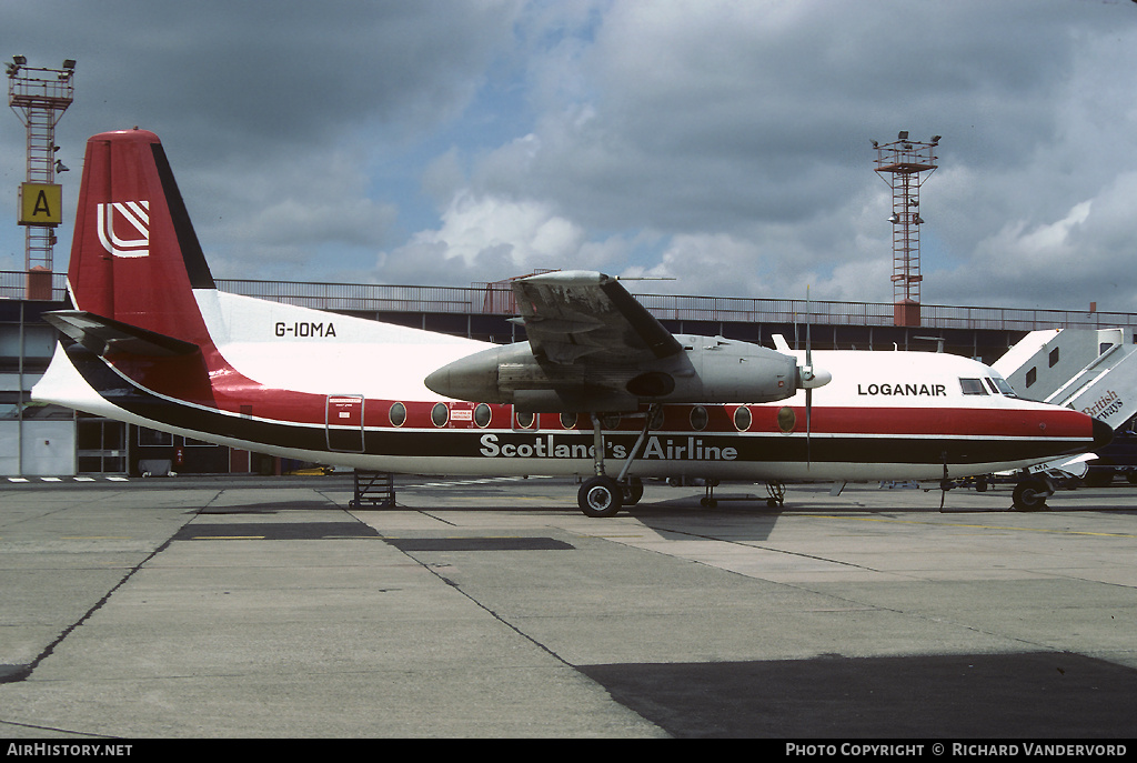 Aircraft Photo of G-IOMA | Fokker F27-100 Friendship | Loganair | AirHistory.net #2589