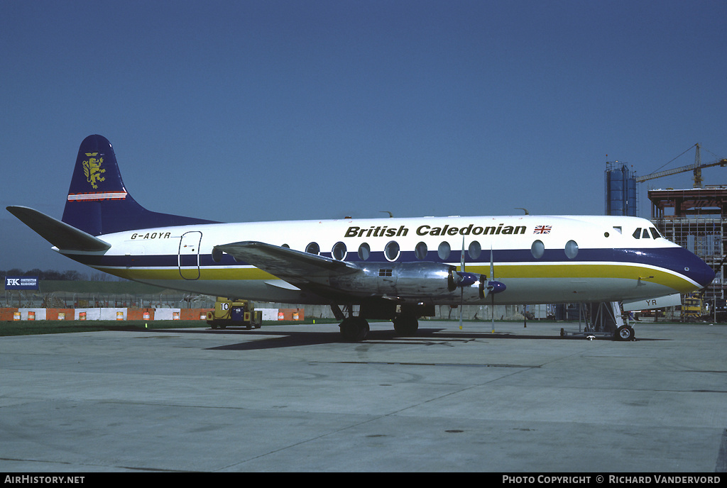 Aircraft Photo of G-AOYR | Vickers 806 Viscount | British Caledonian Airways | AirHistory.net #2590