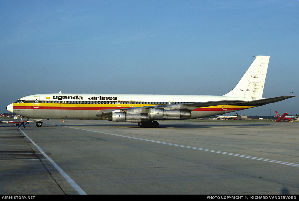 Aircraft Photo of 5X-UBC | Boeing 707-338C | Uganda Airlines | AirHistory.net #2591