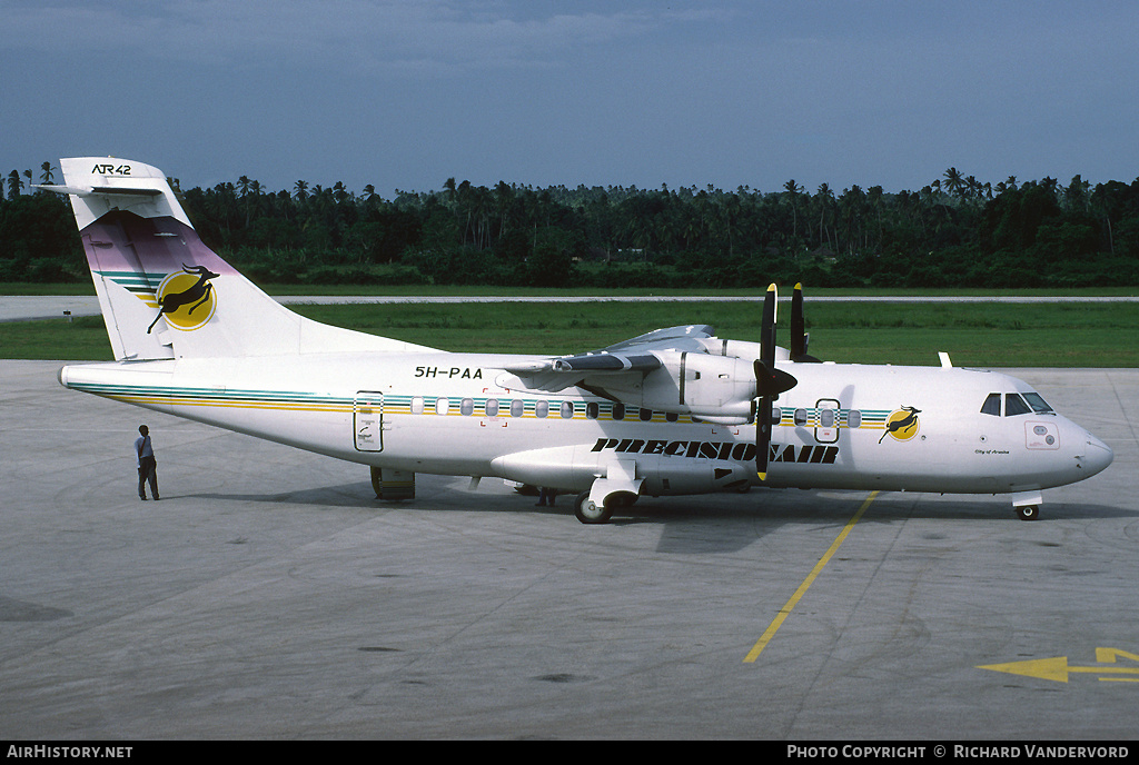 Aircraft Photo of 5H-PAA | ATR ATR-42-320 | Precision Air | AirHistory.net #2593