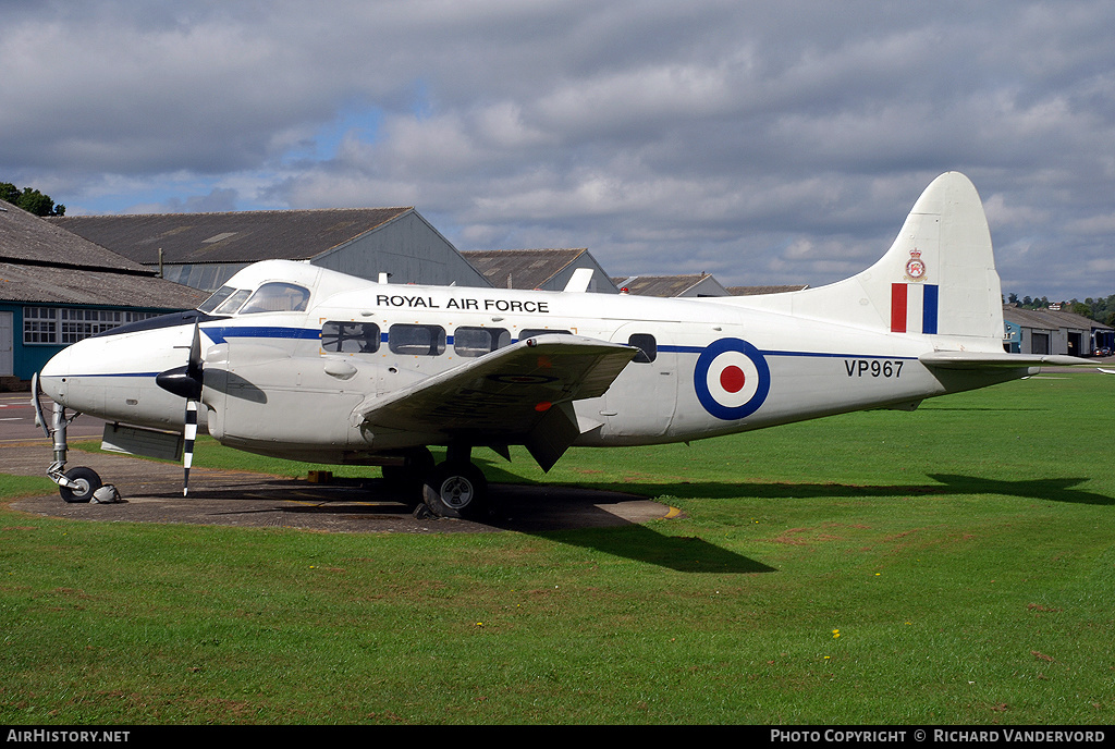 Aircraft Photo of VP967 | De Havilland D.H. 104 Devon C2/2 | UK - Air Force | AirHistory.net #2621