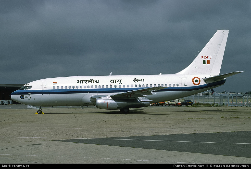 Aircraft Photo of K2413 | Boeing 737-2A8/Adv | India - Air Force | AirHistory.net #2655