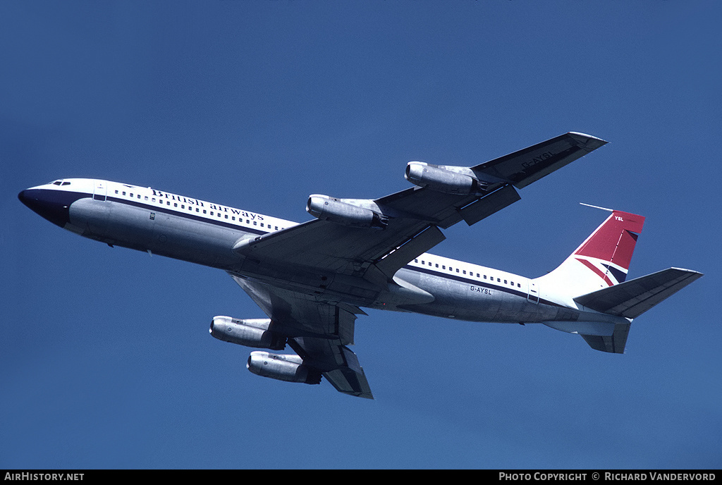 Aircraft Photo of G-AYSL | Boeing 707-321 | British Airways | AirHistory.net #2657