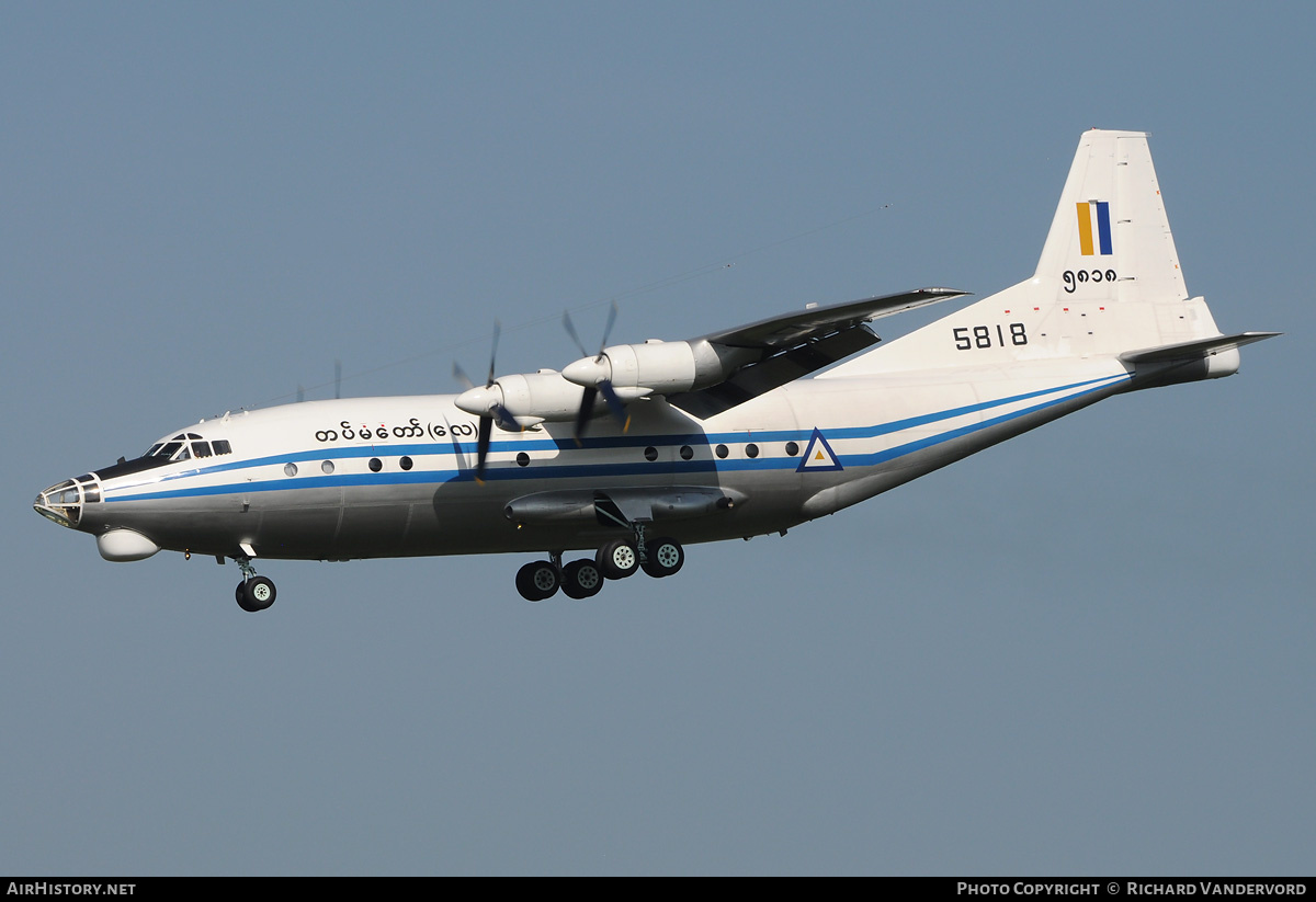 Aircraft Photo of 5818 / ၅၈၁၈ | Shaanxi Y8D | Myanmar - Air Force | AirHistory.net #2725