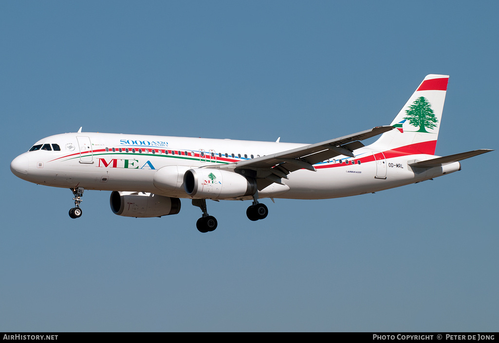 Aircraft Photo of OD-MRL | Airbus A320-232 | MEA - Middle East Airlines | AirHistory.net #2780