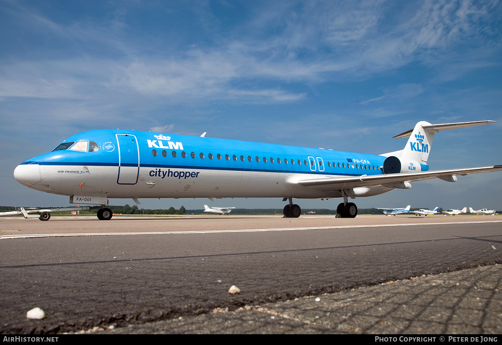 Aircraft Photo of PH-OFA | Fokker 100 (F28-0100) | KLM Cityhopper | AirHistory.net #2838