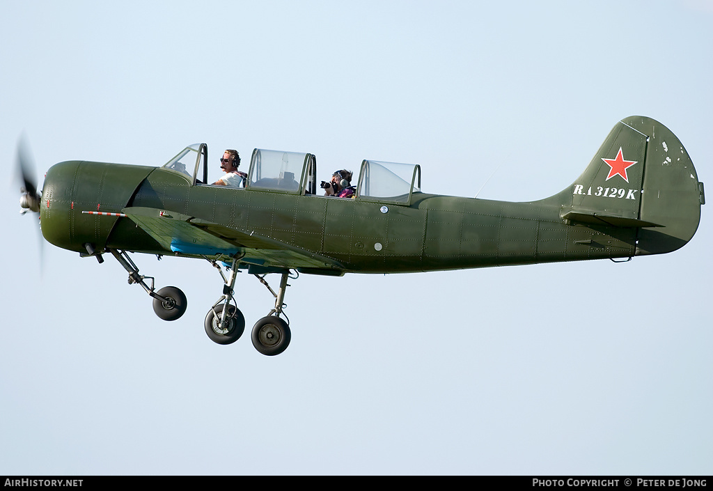 Aircraft Photo of RA-3129K | Yakovlev Yak-52 | Russia - Air Force | AirHistory.net #2843