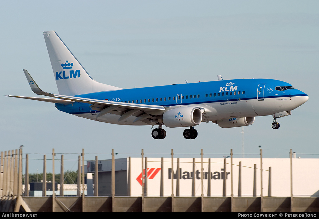 Aircraft Photo of PH-BGI | Boeing 737-7K2 | KLM - Royal Dutch Airlines | AirHistory.net #2845