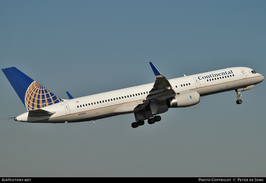 Aircraft Photo of N14106 | Boeing 757-224 | Continental Airlines | AirHistory.net #2871