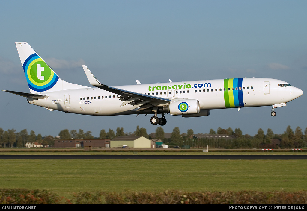 Aircraft Photo of PH-ZOM | Boeing 737-8HX | Transavia | AirHistory.net #2899