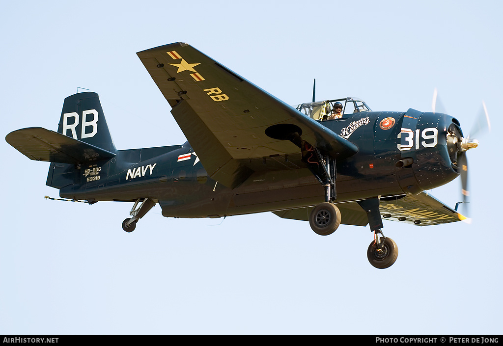 Aircraft Photo of HB-RDG / 53319 | Grumman TBM-3R Avenger | USA - Navy | AirHistory.net #2900