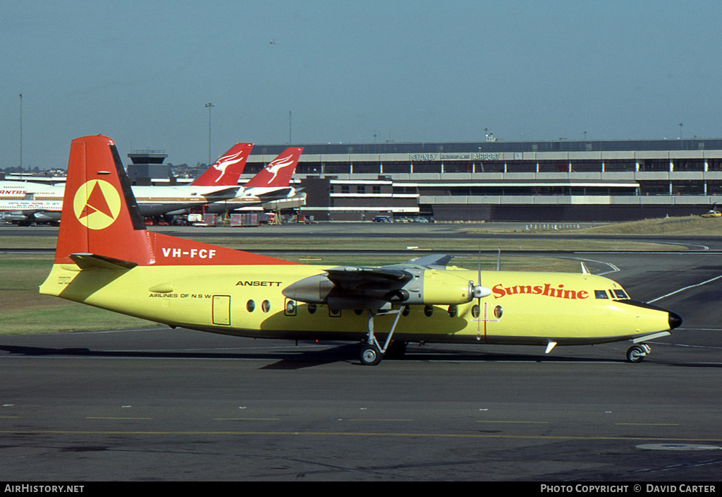 Aircraft Photo of VH-FCF | Fokker F27-500F Friendship | Ansett Airlines of New South Wales | AirHistory.net #2902