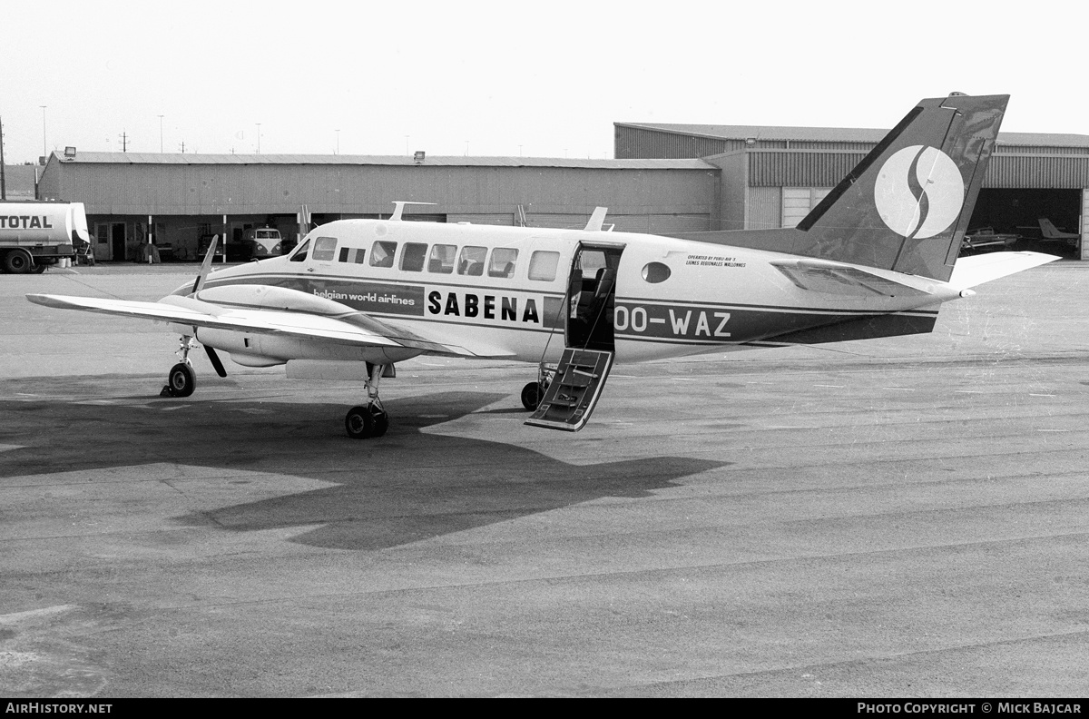 Aircraft Photo of OO-WAZ | Beech 99 Airliner | Sabena | AirHistory.net #2959
