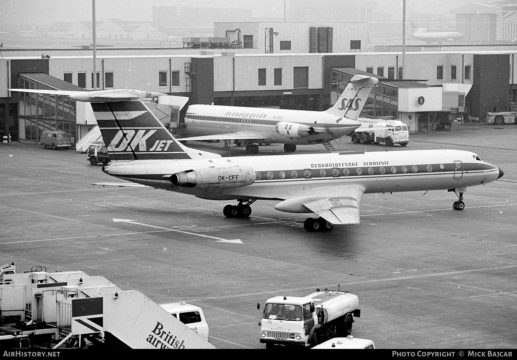 Aircraft Photo of OK-CFF | Tupolev Tu-134A | ČSA - Československé Aerolinie - Czechoslovak Airlines | AirHistory.net #2961