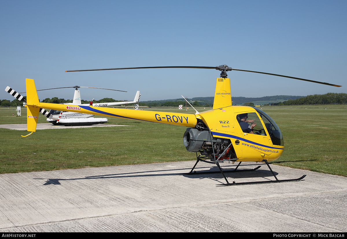 Aircraft Photo of G-ROVY | Robinson R-22 Beta | Elite Helicopters | AirHistory.net #2981
