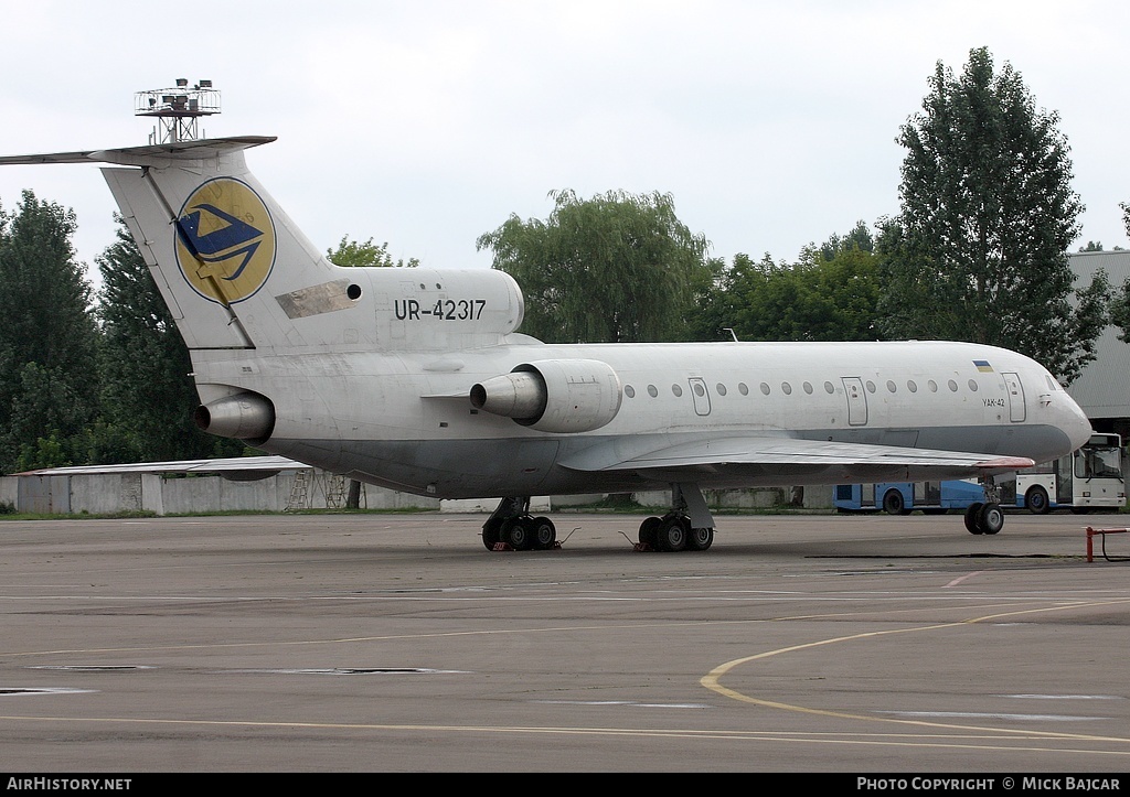 Aircraft Photo of UR-42317 | Yakovlev Yak-42 | Lviv Airlines | AirHistory.net #2990