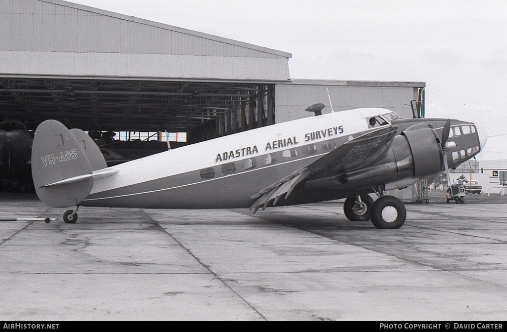 Aircraft Photo of VH-AGS | Lockheed 414 Hudson Mk.III | Adastra Aerial Surveys | AirHistory.net #3008