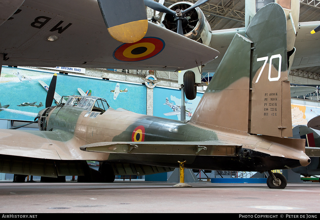 Aircraft Photo of T-70 / 70 | Fairey Battle Mk1 | Belgium - Air Force | AirHistory.net #3039