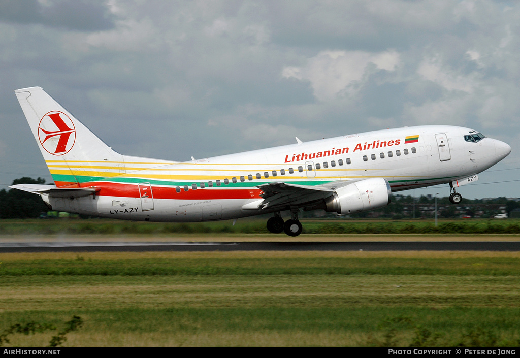 Aircraft Photo of LY-AZY | Boeing 737-548 | Lithuanian Airlines | AirHistory.net #3043