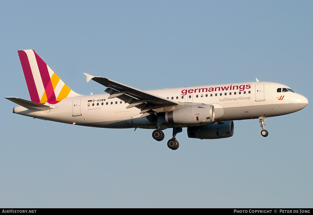 Aircraft Photo of D-AGWW | Airbus A319-132 | Germanwings | AirHistory.net #3049