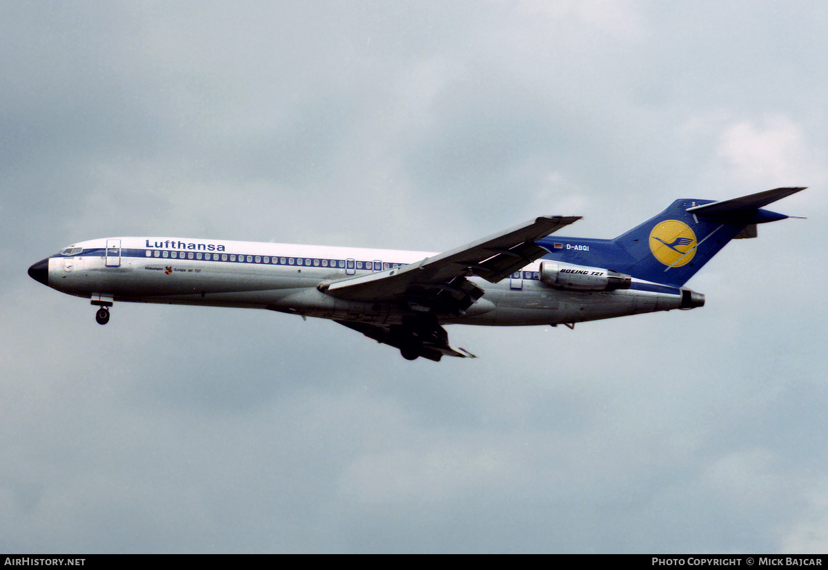 Aircraft Photo of D-ABQI | Boeing 727-230/Adv | Lufthansa | AirHistory.net #3057