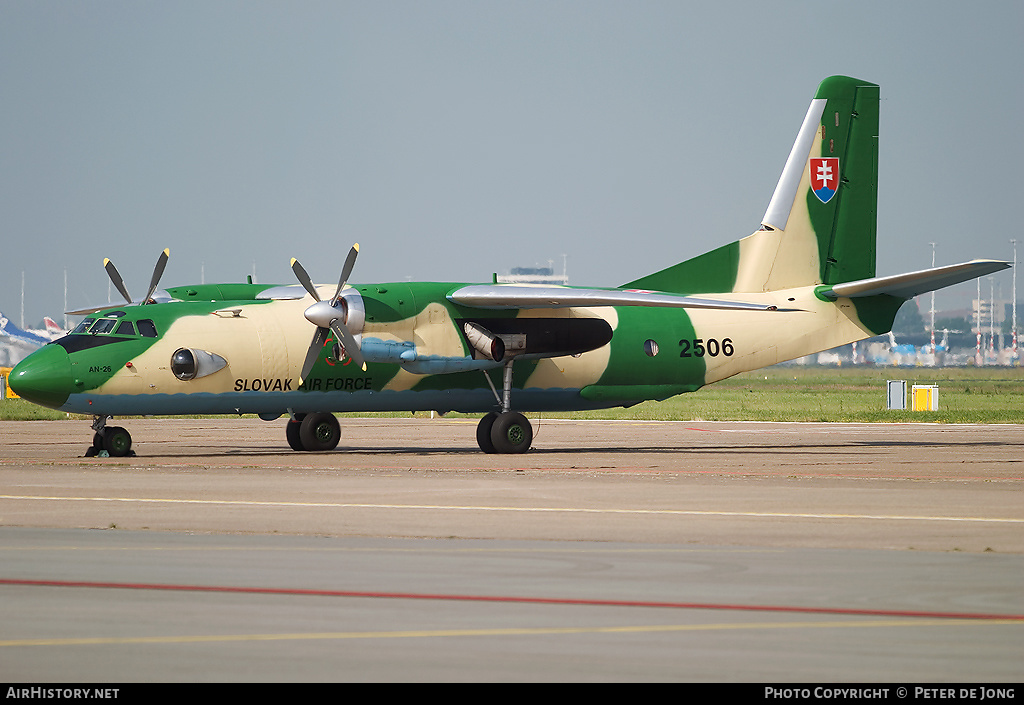 Aircraft Photo of 2506 | Antonov An-26 | Slovakia - Air Force | AirHistory.net #3075